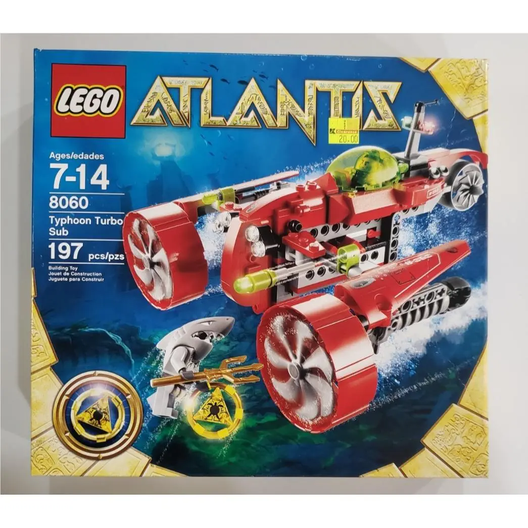 Lego 8060 Typhoon Turbo Sub with Shelf Wear Seller of 20+ Yrs