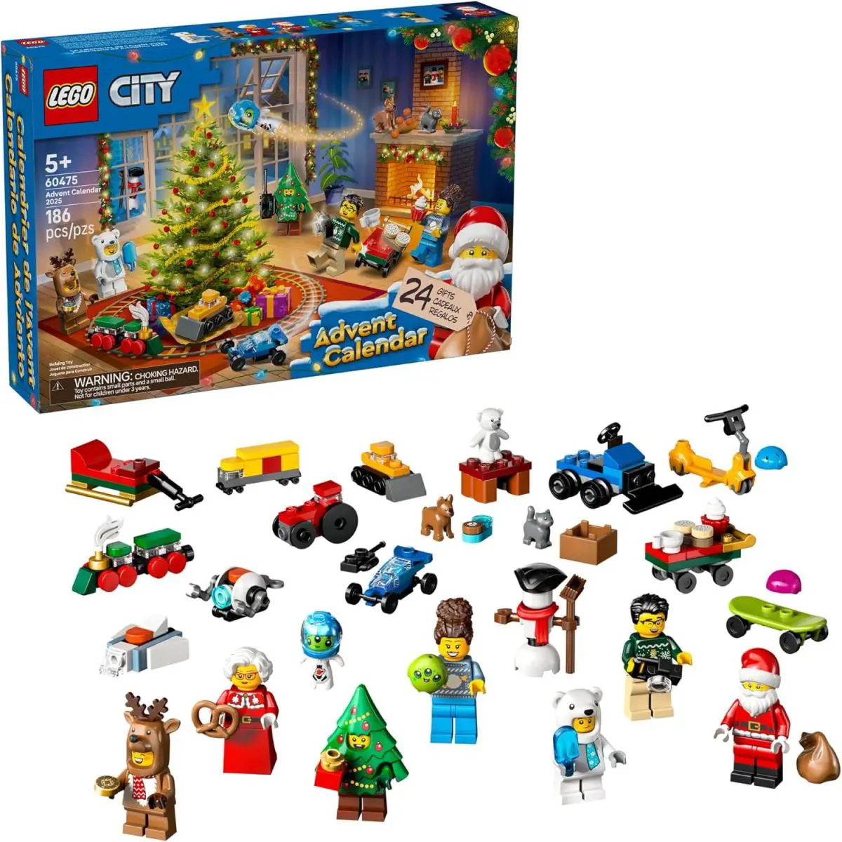 Lego City Advent Calendar 2025 - Holiday Countdown Playset - 60475