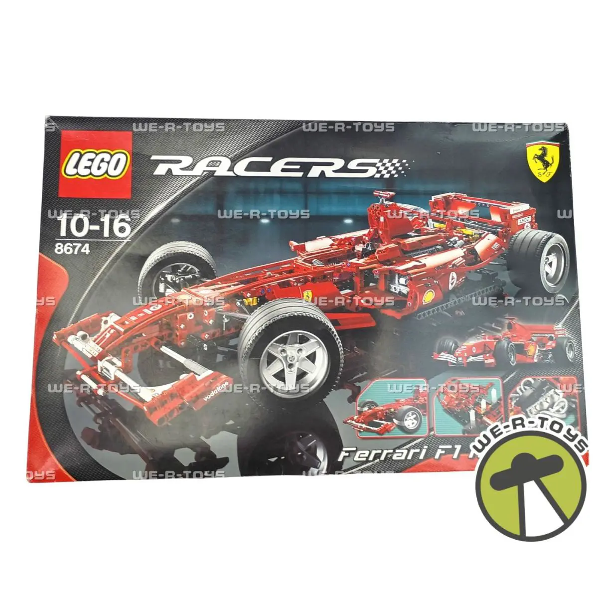 Lego Racers Ferrari F1 Racer 2006 Block Building Set 1:8 Scale 24.3 Inch 8674