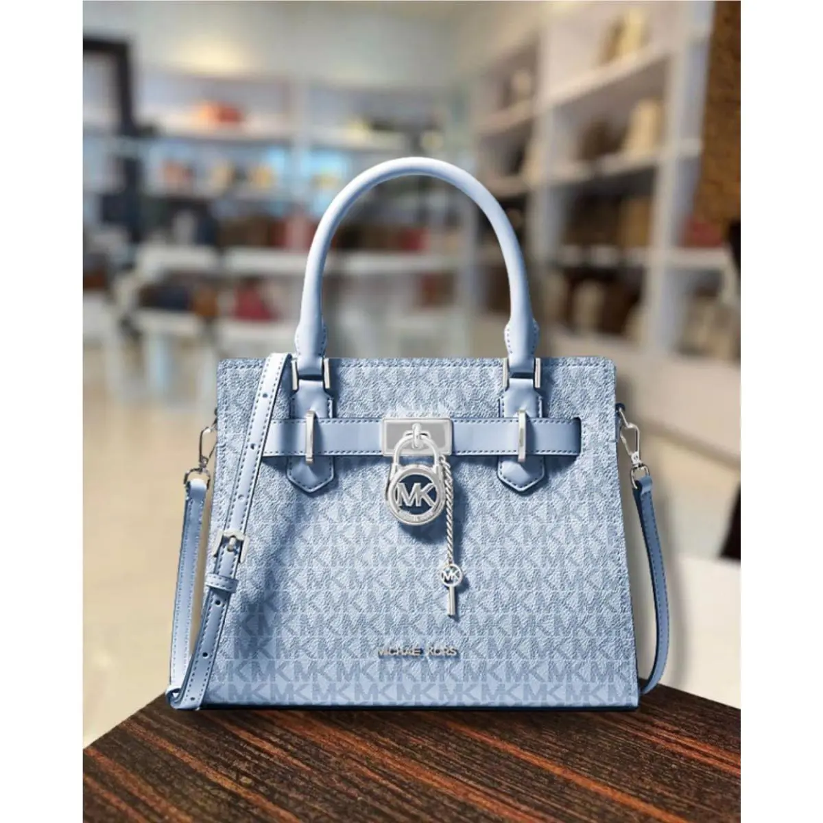 Michael Kors Hamilton Small Women Crossbody Satchel Purse Bag Handbag Messenger