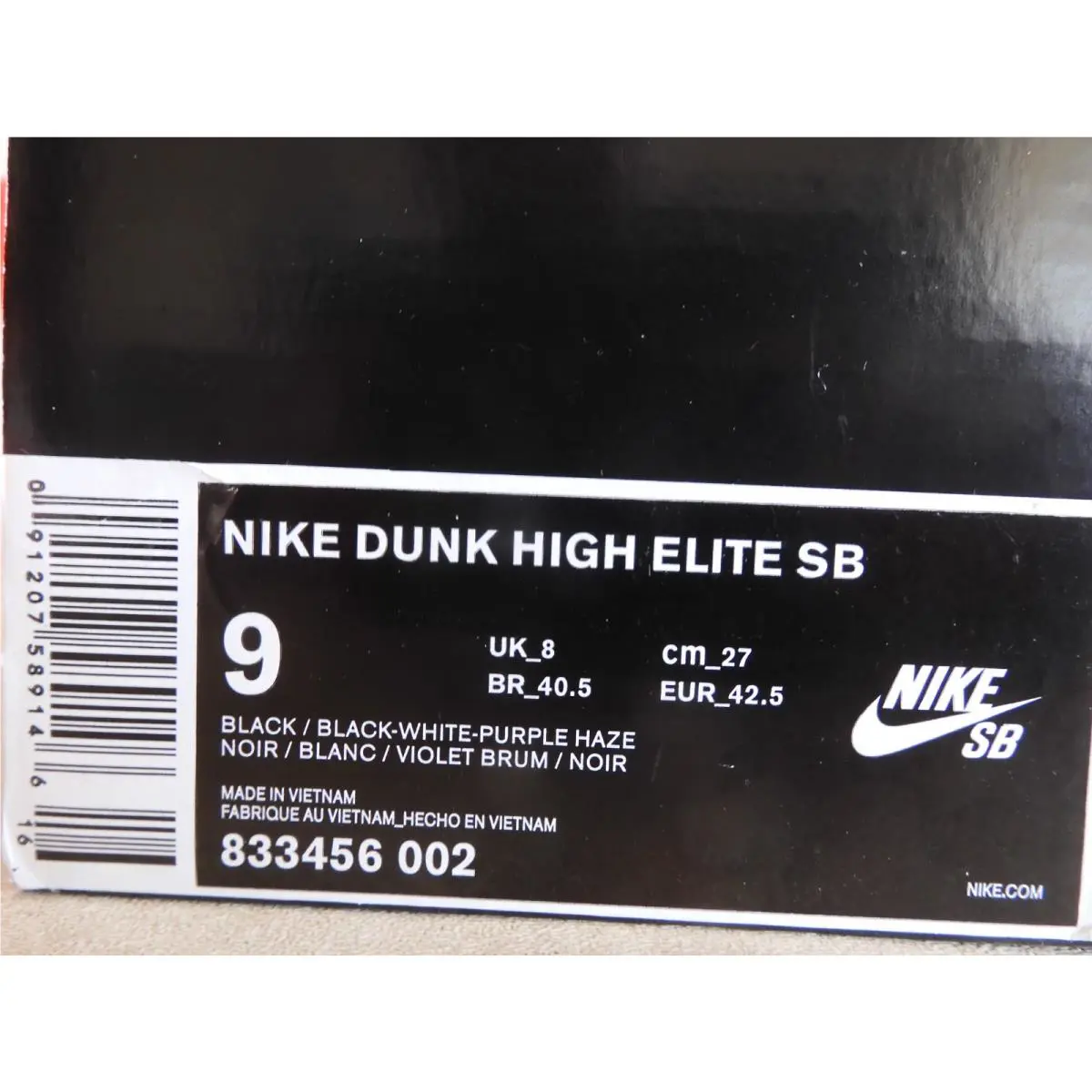 Nike shoes - Nike Dunk High - Dunk High - 833456-002 - Black 6