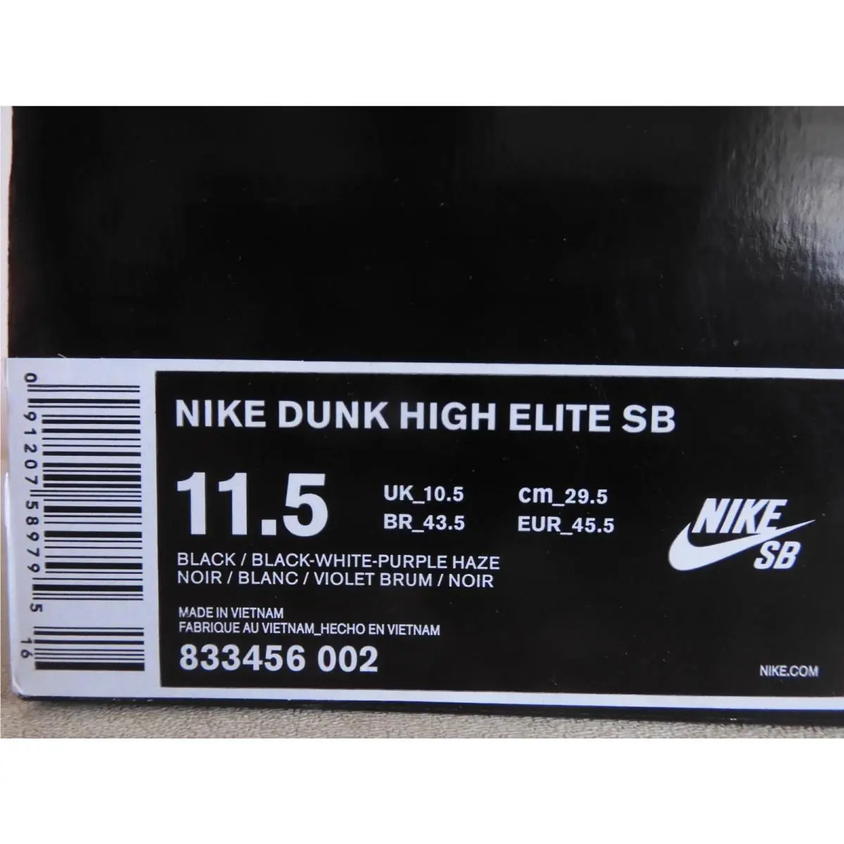 Nike shoes - Nike Dunk High - Dunk High - 833456-002 - Black 30