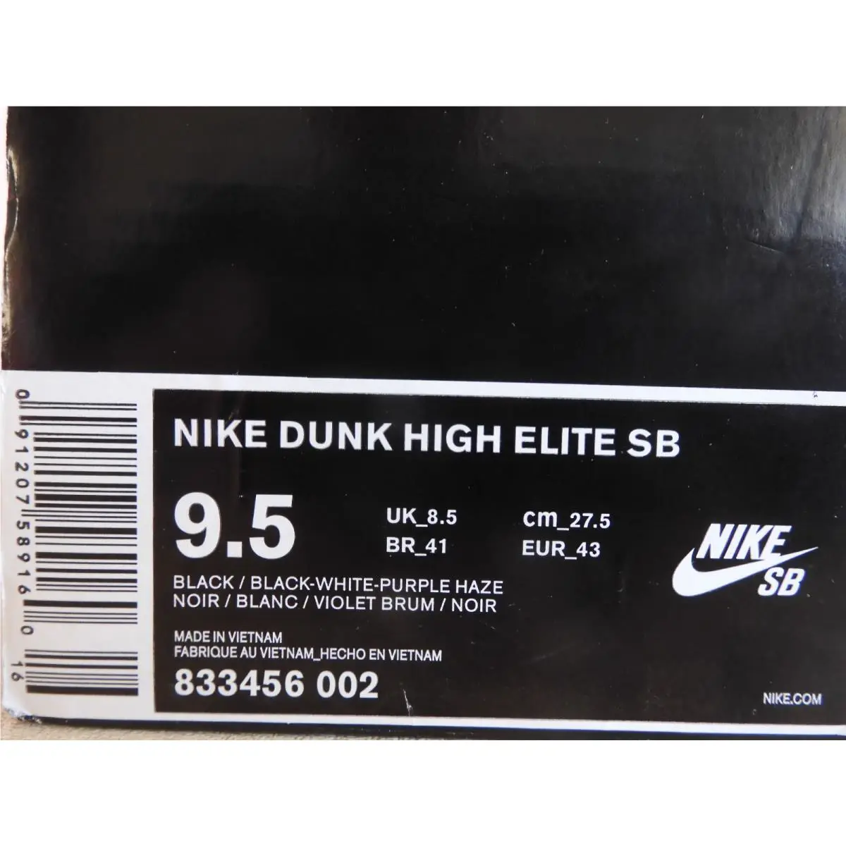 Nike shoes - Nike Dunk High - Dunk High - 833456-002 - Black 22