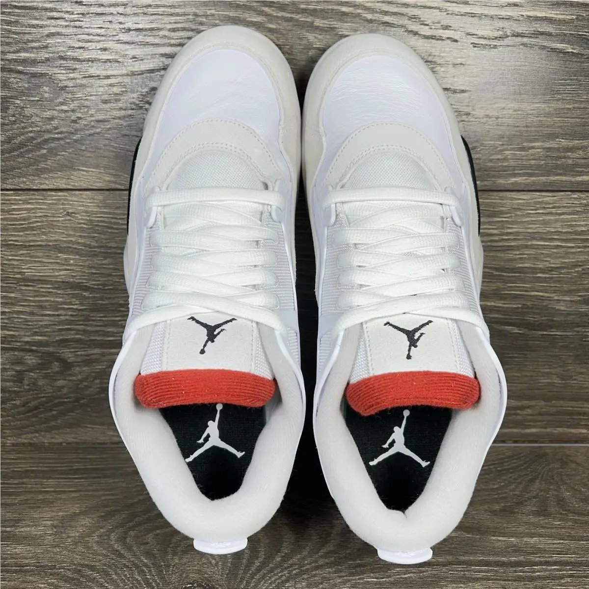 Nike shoes - Air Jordan 4 RM White Fire Red - White, Red, Black 4