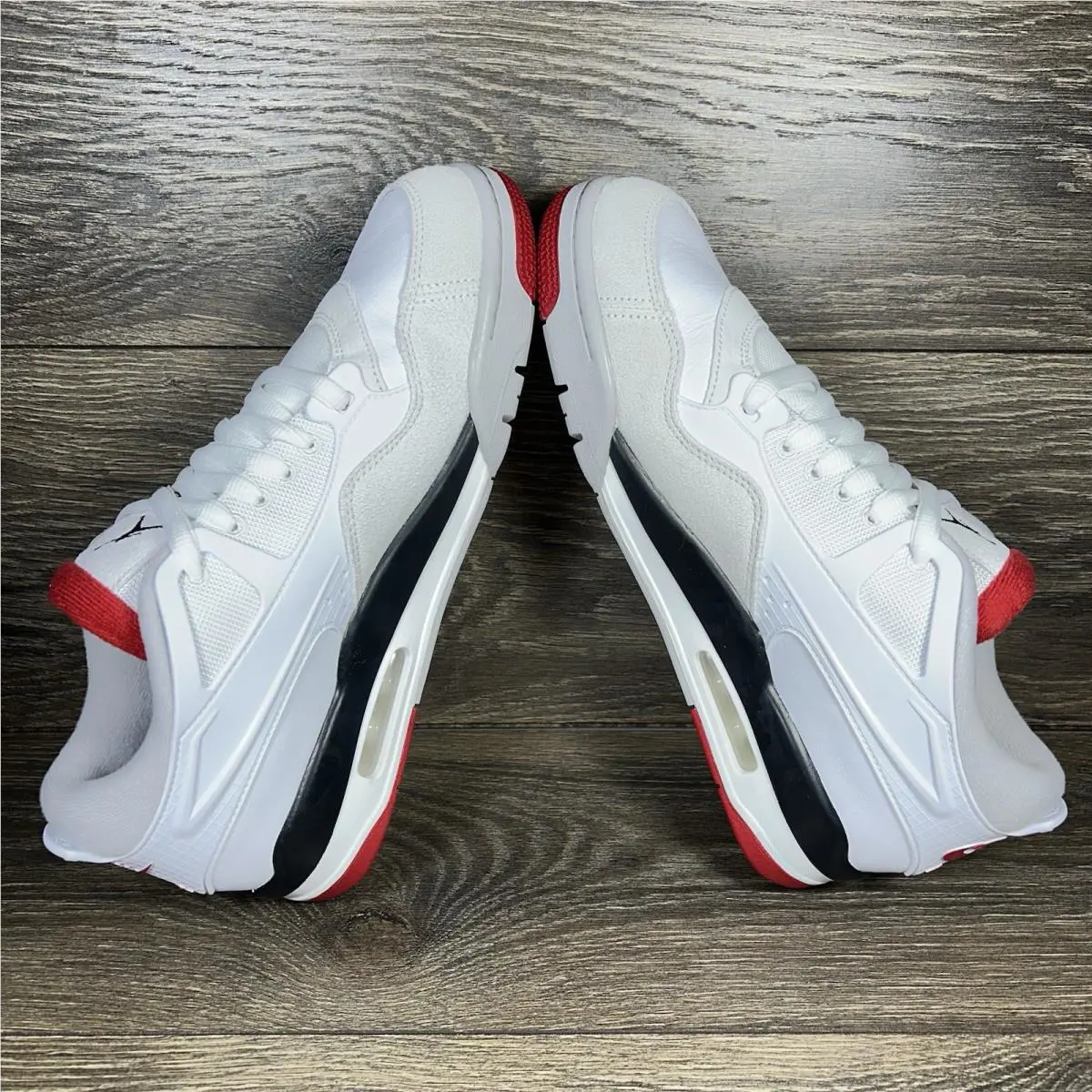 Nike shoes - Air Jordan 4 RM White Fire Red - White, Red, Black 5