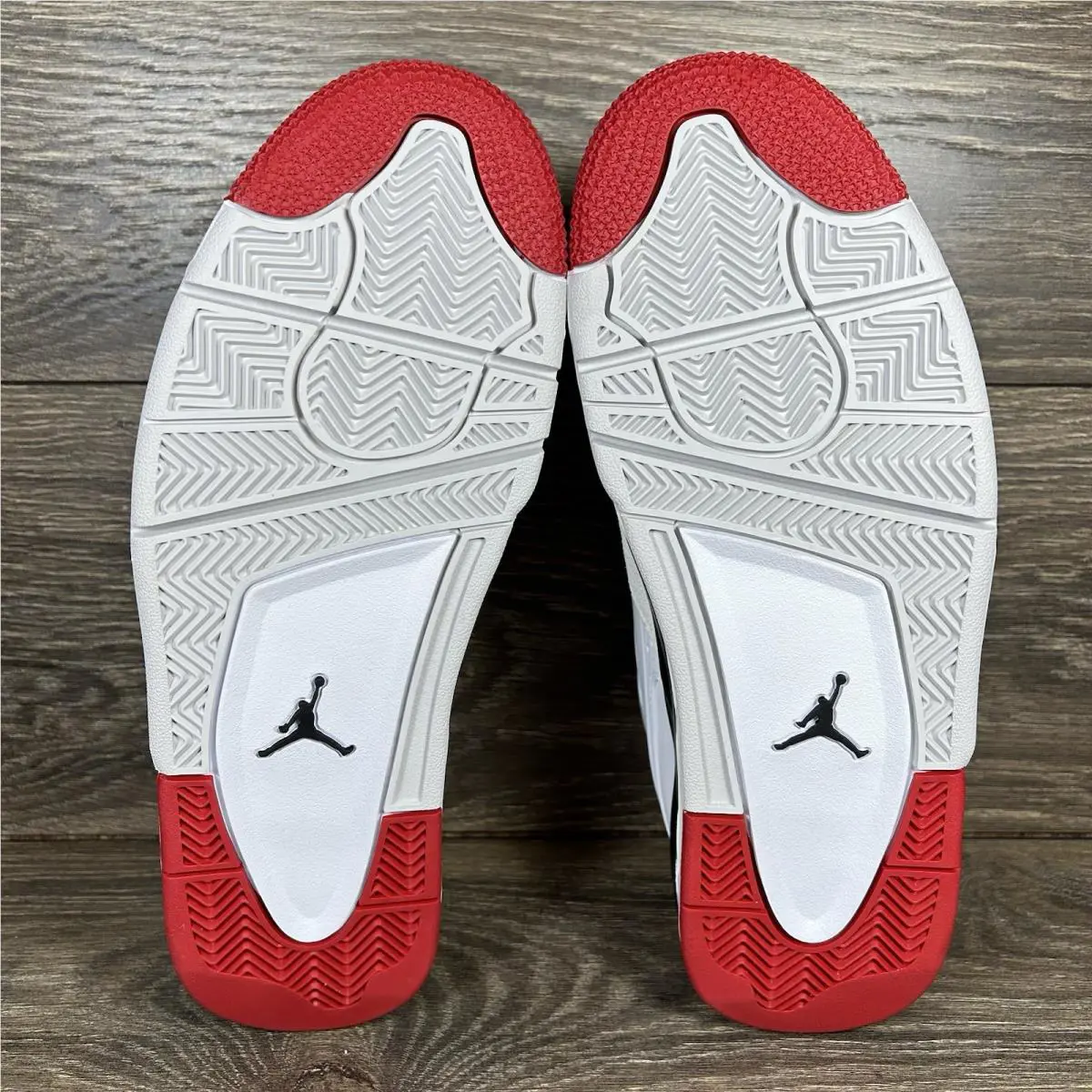 Nike shoes - Air Jordan 4 RM White Fire Red - White, Red, Black 6