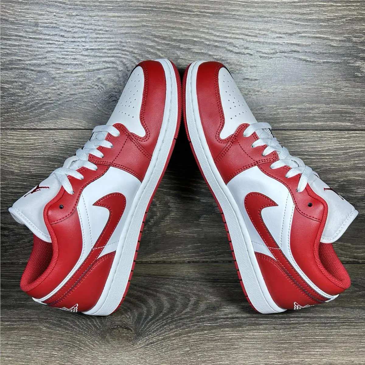 Nike shoes - Air Jordan 1 Low White Red - White, Red 5