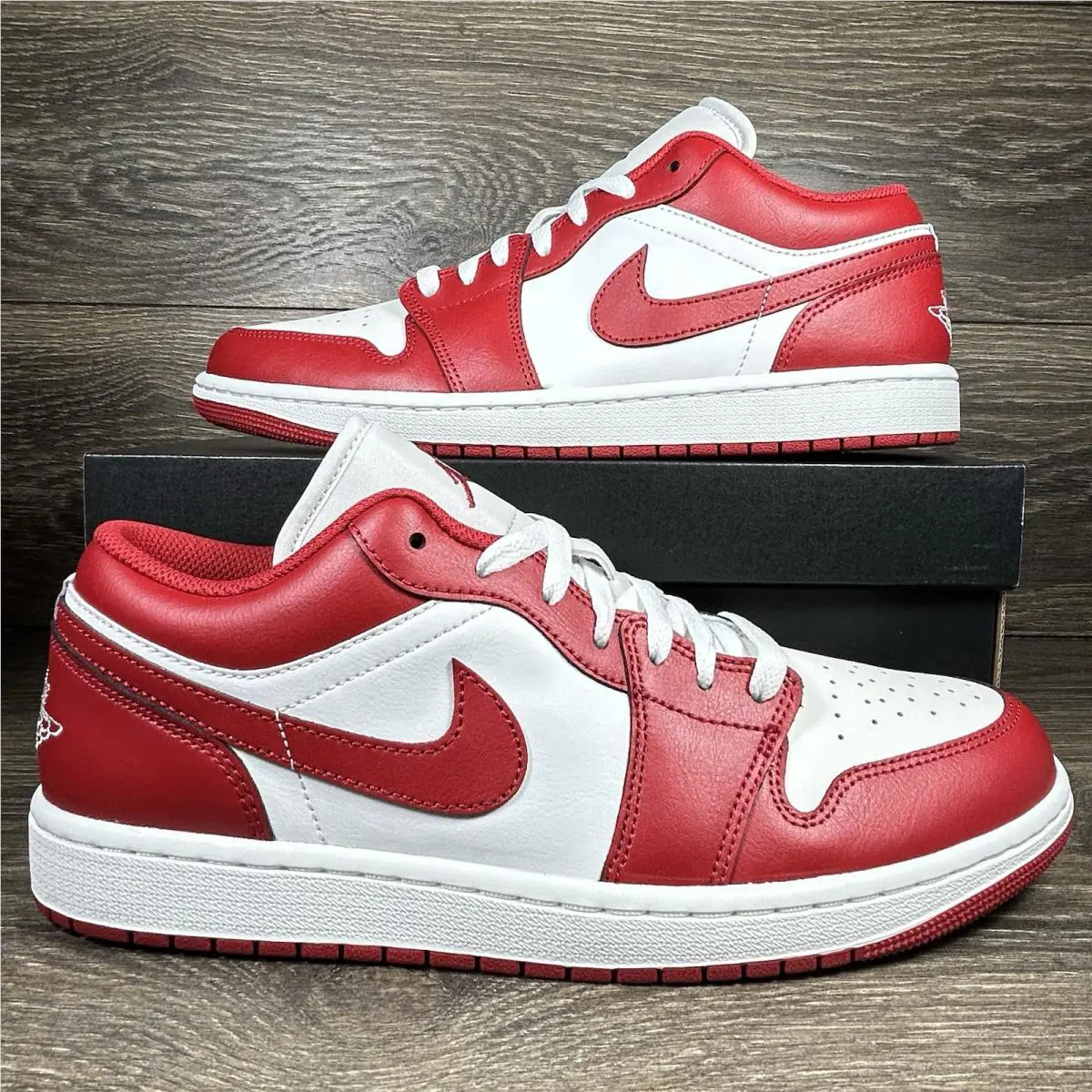 Nike shoes - Air Jordan 1 Low White Red - White, Red 7