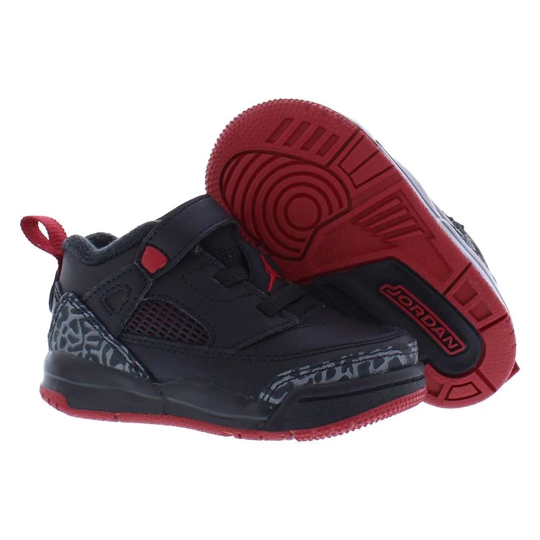 Nike Jordan Spizike Low Leather Infant/toddler Shoes - Black/Gym Red/Cool Grey, Main: Black