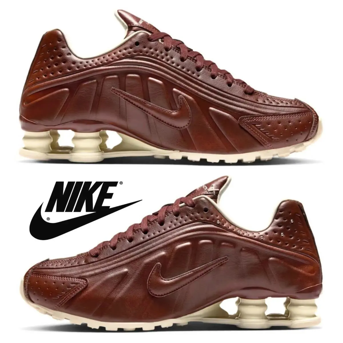 Nike shoes - Nike Shox - Shox - Red, Manufacturer: Dark Pony/Soft Pearl/Pure Platinum/Dark Pony 26