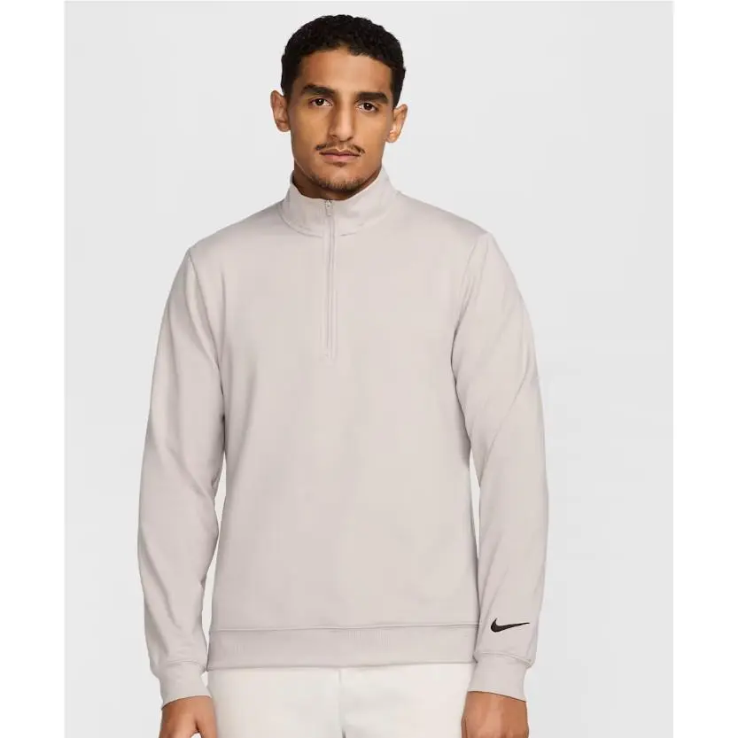 Nike Tour Men`s Dri-fit Golf 1/2 Zip Top Pullover College Grey FZ7522 009