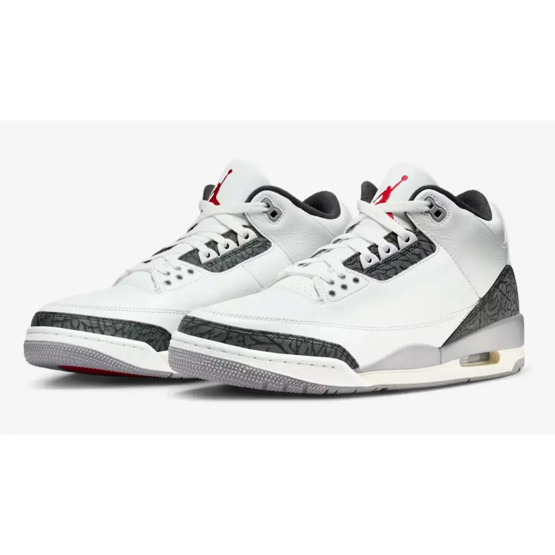 Nike shoes - Air Jordan 3 - Air - CT8532 106 - Summit White/Fire Red/Cement Grey/Black 1
