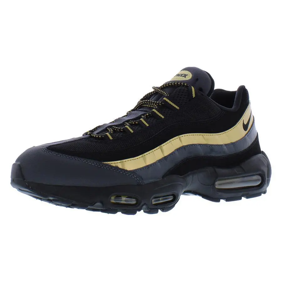 Nike Air Max 95 Prm Unisex Shoes Size 8 Color: Black/black/metallic Gold