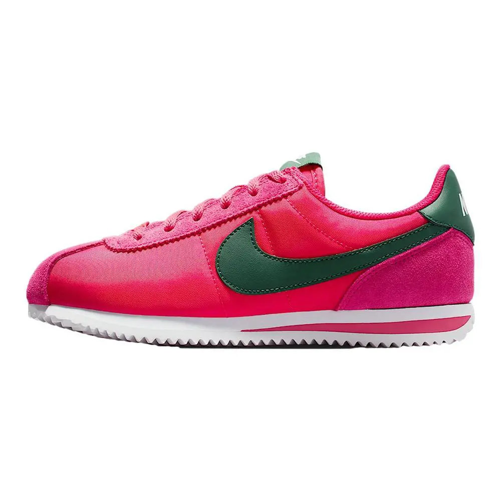 Big Kid`s Nike Cortez Txt Rush Pink/fir-white IH7654 600 - Rush Pink/Fir-White
