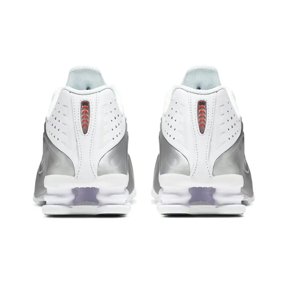 Nike shoes - Nike Shox - Shox - Silver, Manufacturer: White/Metallic Silver/Max Orange/White 13