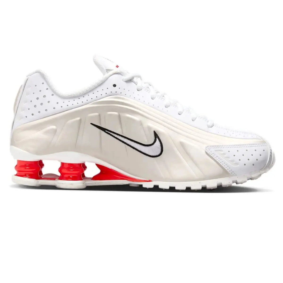 Nike shoes - Nike Shox - Shox - Ivory, Manufacturer: White/Phantom/Picante Red/White 2