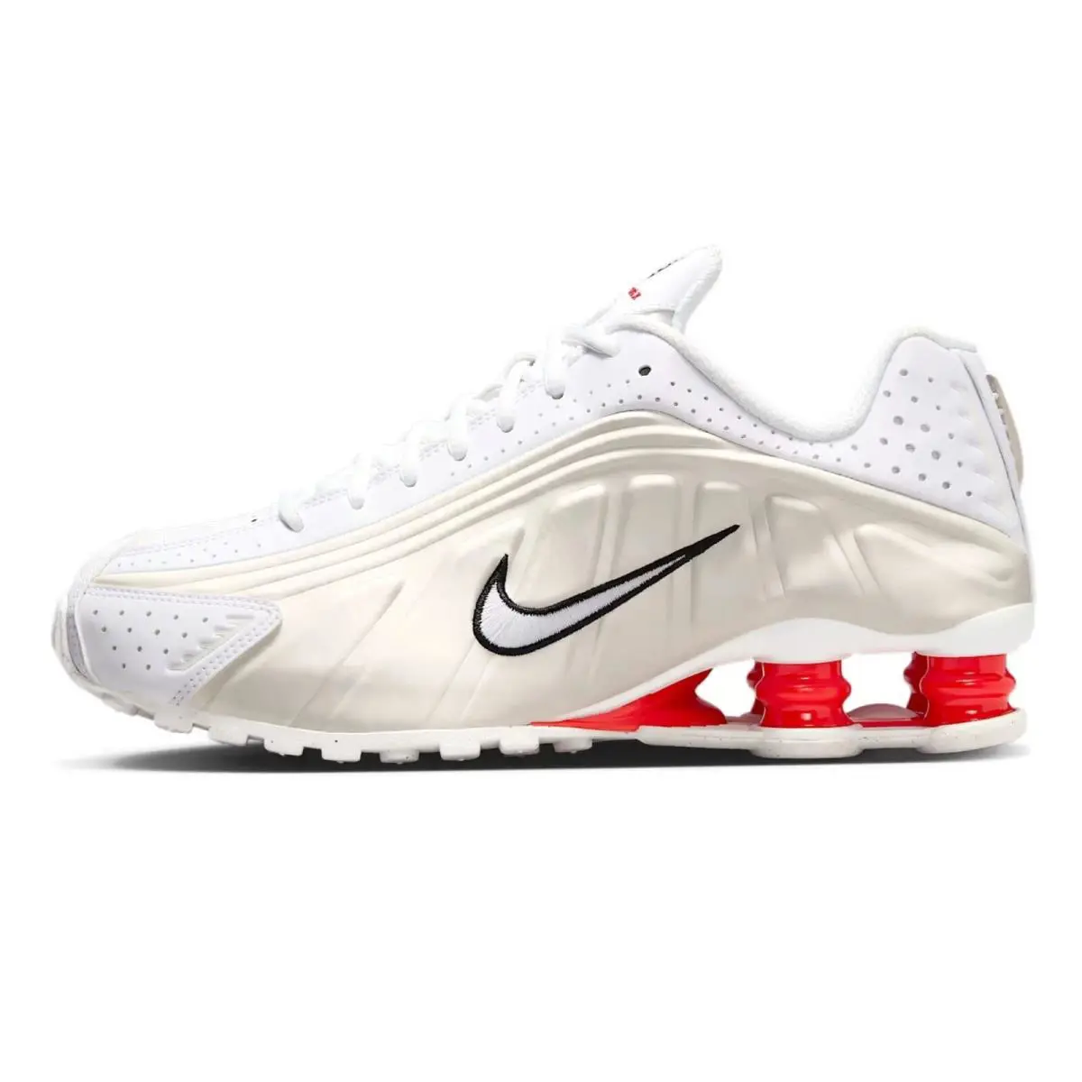 Nike shoes - Nike Shox - Shox - Ivory, Manufacturer: White/Phantom/Picante Red/White 6