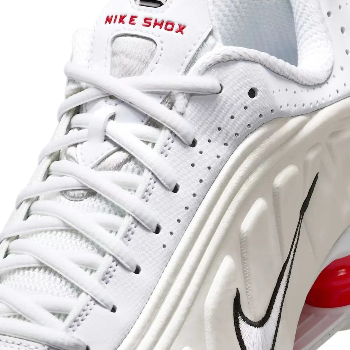 Nike shoes - Nike Shox - Shox - Ivory, Manufacturer: White/Phantom/Picante Red/White 1