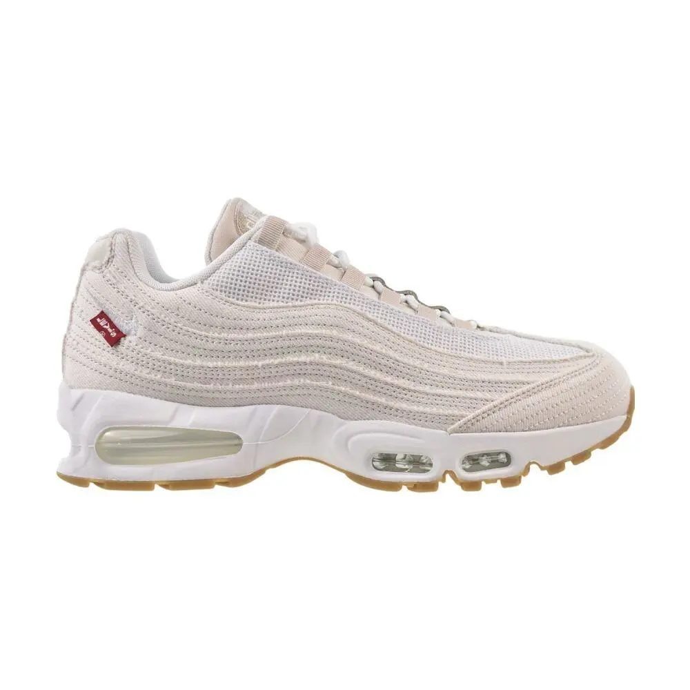 Nike x Levi`s Air Max 95 OG Mens Shoes Light Orewood Brown/red HM4743-100 - Light Orewood Brown/Gym Red/White