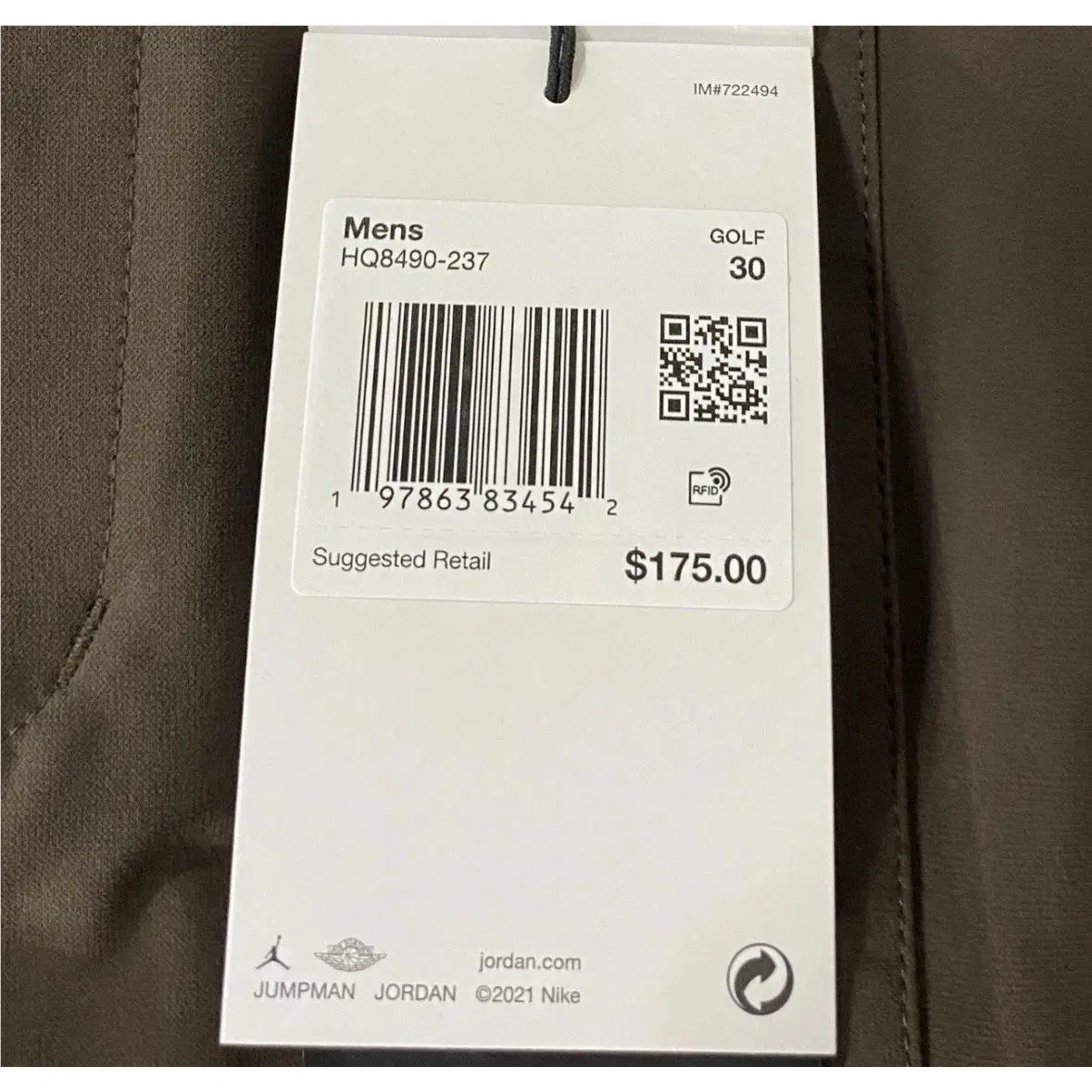 Nike clothing - Nike Air Jordan - Air - HQ8490-237 - Brown 12