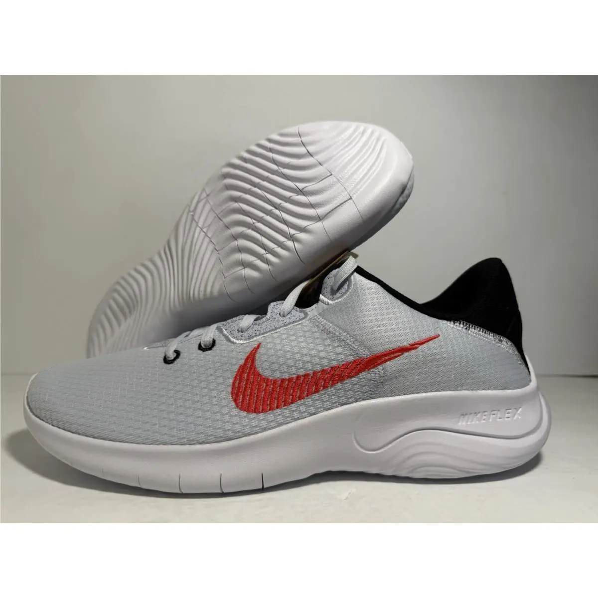 Nike shoes - Nike Flex Experience RN 11 - DD9284-008 - Football Grey/Black/Crimson 4