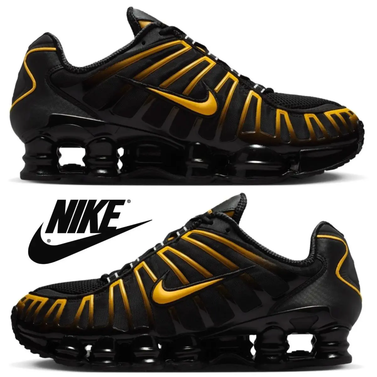 Nike shoes - Nike Shox - Shox - Black, Maufacturer: Black/Univ Gold 5