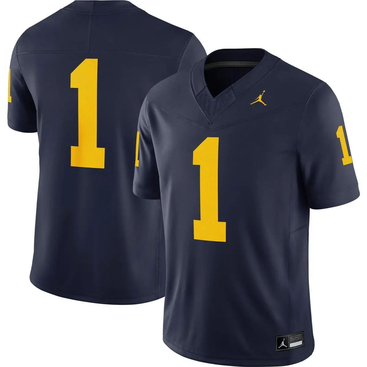CQ7394-419 Mens Air Jordan Ncaa Michigan Wolverines Home Limited Jersey - Navy