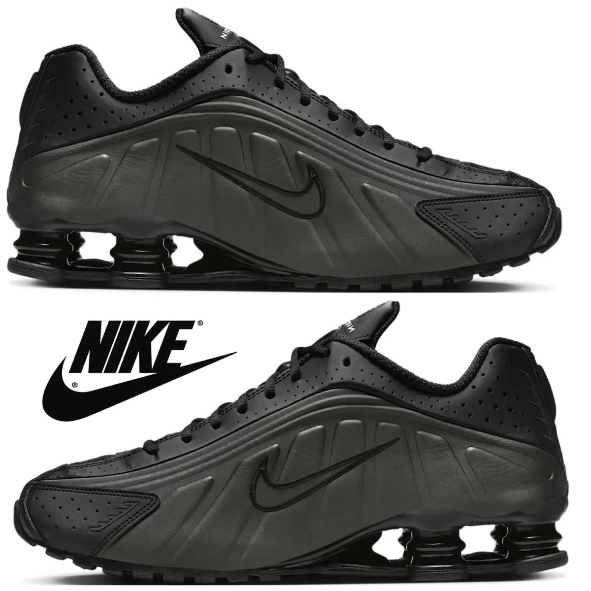 Nike shoes - Nike Shox - Shox - Black, Maufacturer: Black/Black/Bright Crimson 23