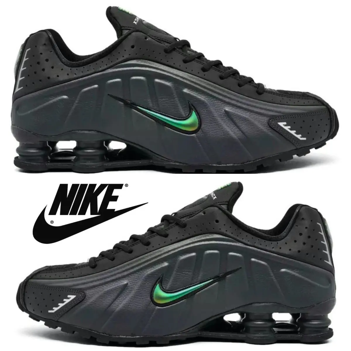 Nike shoes - Nike Shox - Shox - Black, Maufacturer: Anthracite/Multi-Color/Black 27