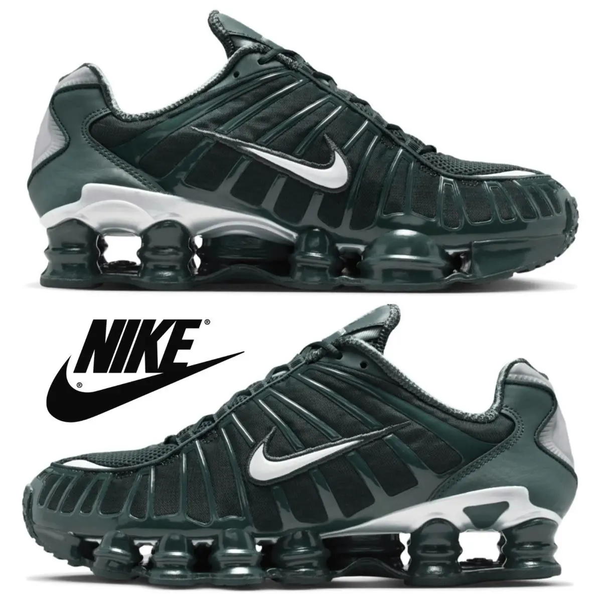 Nike shoes - Nike Shox - Shox - Green, Maufacturer: Seaweed/Gunmetal 17