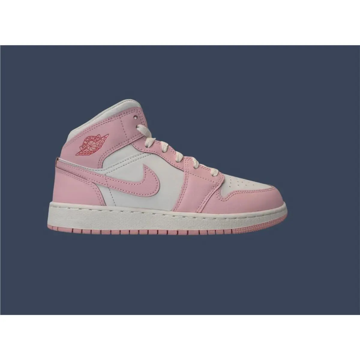 Nike shoes - Youth Nike Air Jordan 1 Mid (GS) Pink Foam/White-Fire Red 4