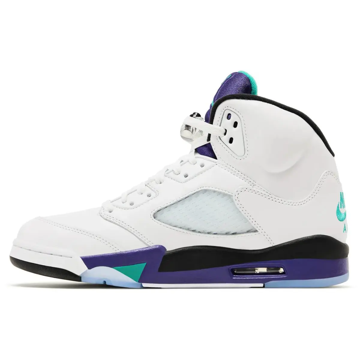 Nike shoes - Jordan 5 - HQ7978 100 - White/New Emerald/Grape Ice/Black 0