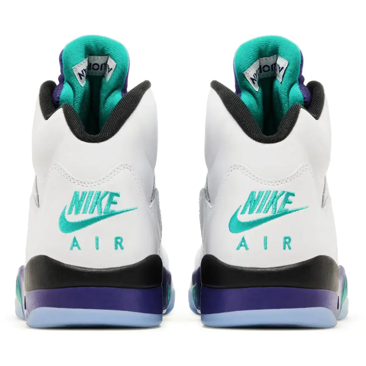 Nike shoes - Jordan 5 - HQ7978 100 - White/New Emerald/Grape Ice/Black 2
