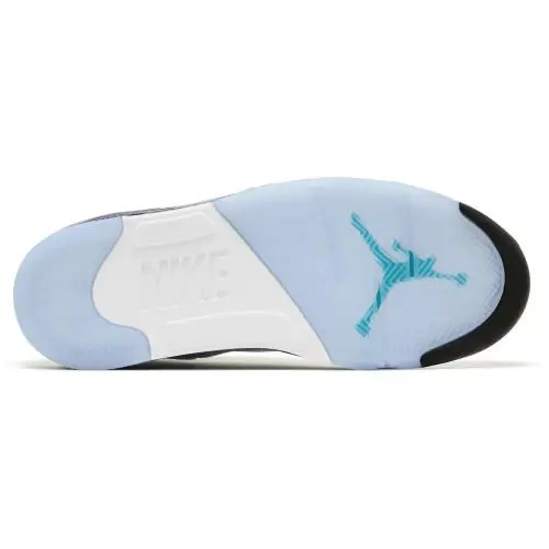 Nike shoes - Jordan 5 - HQ7978 100 - White/New Emerald/Grape Ice/Black 3
