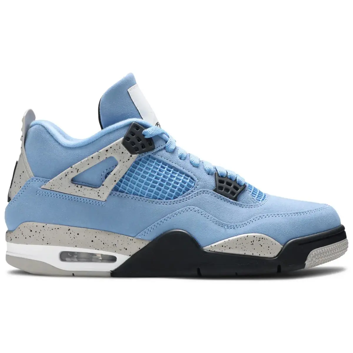 Men`s Nike Air Jordan Retro 4 `university Blue` CT8527 400 - University Blue/Tech Grey/White/Black