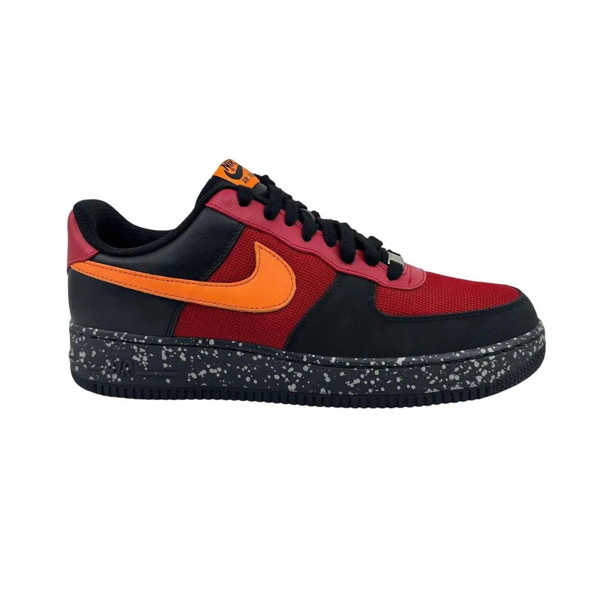 Nike Air Force 1 Premium `07 Red Mandarin Black Mens Athletic Sneaker - Red, Manufacturer: Red Mandarin Black