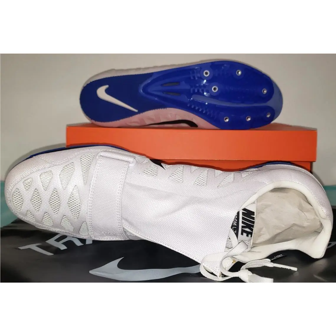 Nike shoes - Nike Zoom Long Jump - Zoom Long Jump - 415339-100 - White / Black / Racer Blue 2