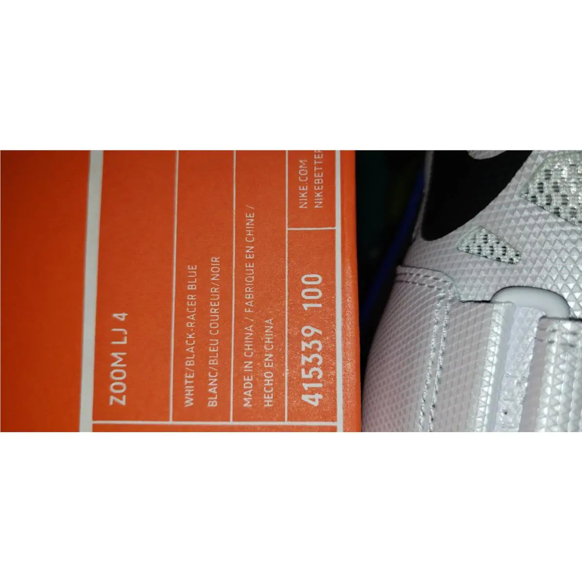 Nike shoes - Nike Zoom Long Jump - Zoom Long Jump - 415339-100 - White / Black / Racer Blue 3