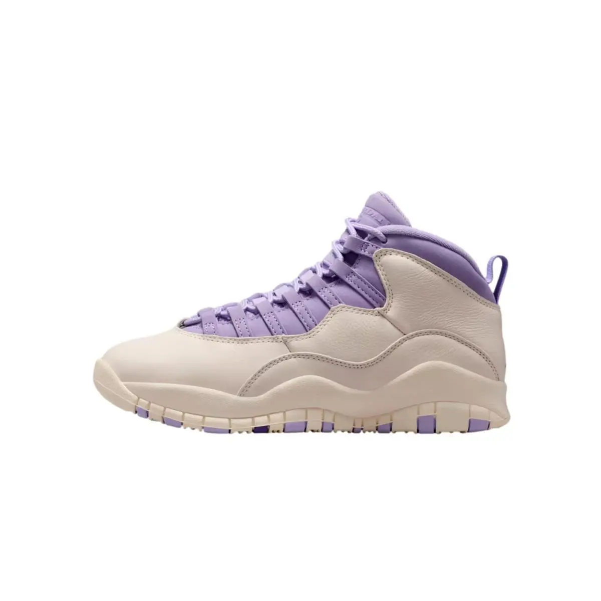 Nike Air Jordan 10 Retro Chalk / Hydrangeas - Wild Grape IQ0388-101 Women`s Size - Multicolor