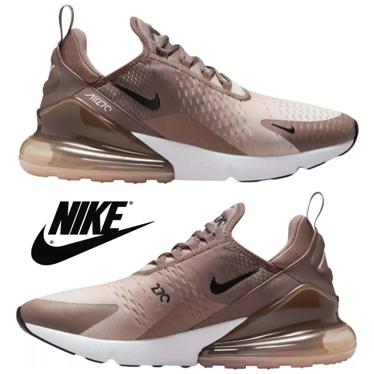 Nike shoes - Nike Air Max 270 - Air Max - Brown, Maufacturer: Lt Orewood Brn/Black 8