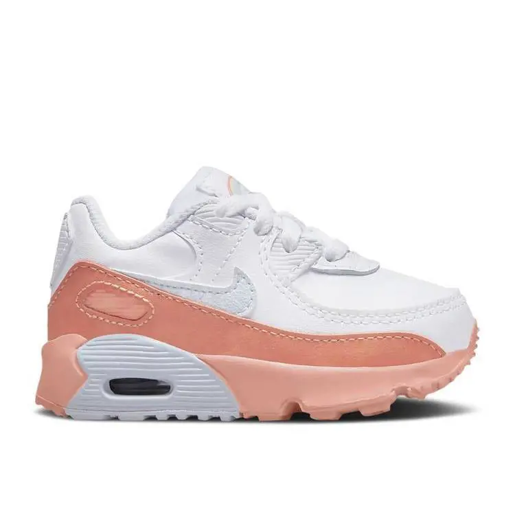 Toddler`s Nike Air Max 90 Ltr SE White/aura-lt Madder Root DM0958 100 - White/Aura-Lt Madder Root
