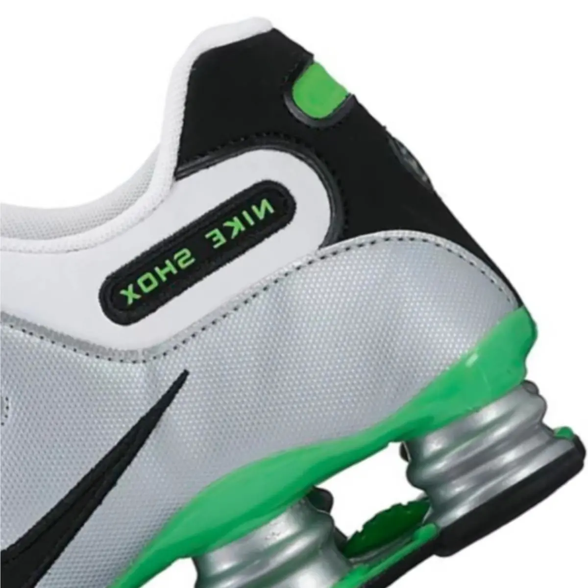 Nike shoes - Nike Shox - Shox - White, Maufacturer: White/Blk/Mtllc Slvr/Grn Pulse 3