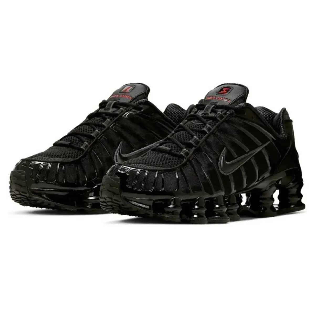 Nike shoes - Nike Shox - Shox - Black, Manufacturer: Black/Black Metallic/Max Orange 4