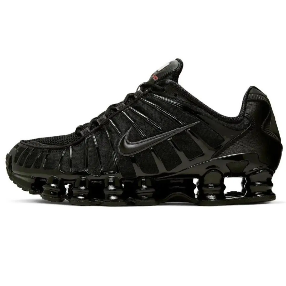Nike shoes - Nike Shox - Shox - Black, Manufacturer: Black/Black Metallic/Max Orange 5