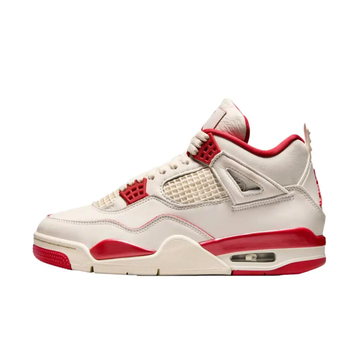 Nike Air Jordan 4 Retro Pale Ivory / Sierra Red HV0823-108 Women`s - Multicolor
