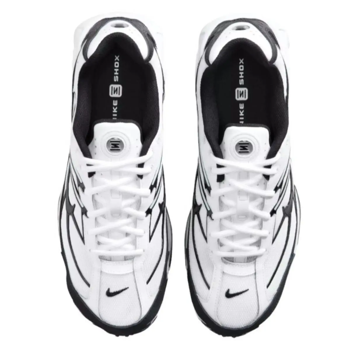 Nike shoes - Nike Shox - Shox - White, Maufacturer: Black/White/White 12