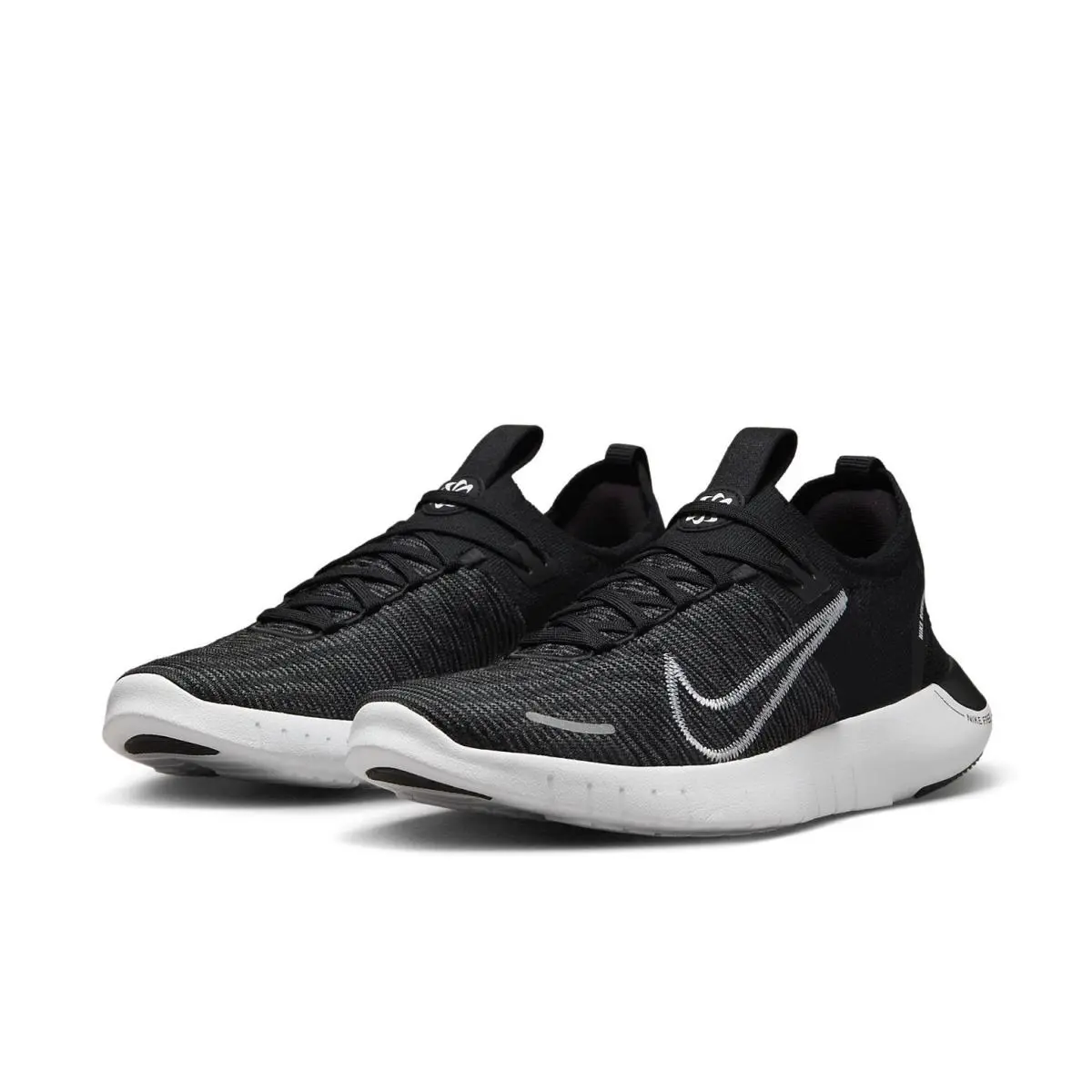 Multisize Nike Free Run NN `black White Grey FB1276-002 Men`s Running Shoes - Black