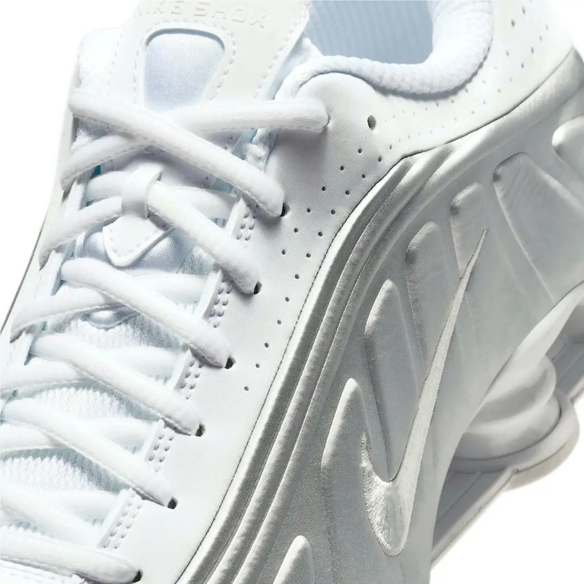 Nike shoes - Nike Shox - Shox - Silver, Maufacturer: White/White/Bright Crimson/Metallic 23