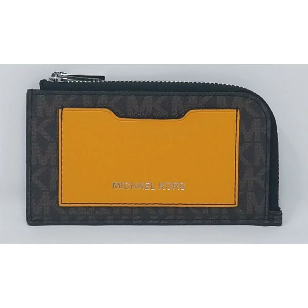 Michael Kors Men’s Cooper Brown Logo Zip-around Wallet