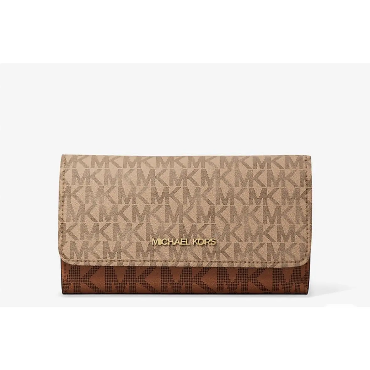 Michael Kors Jet Set Travel Large Trifold Leather Wallet